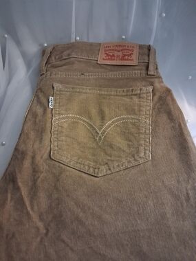 Levi's Men's Corduroy Pants in Tan Brown with Signature Back Pocket